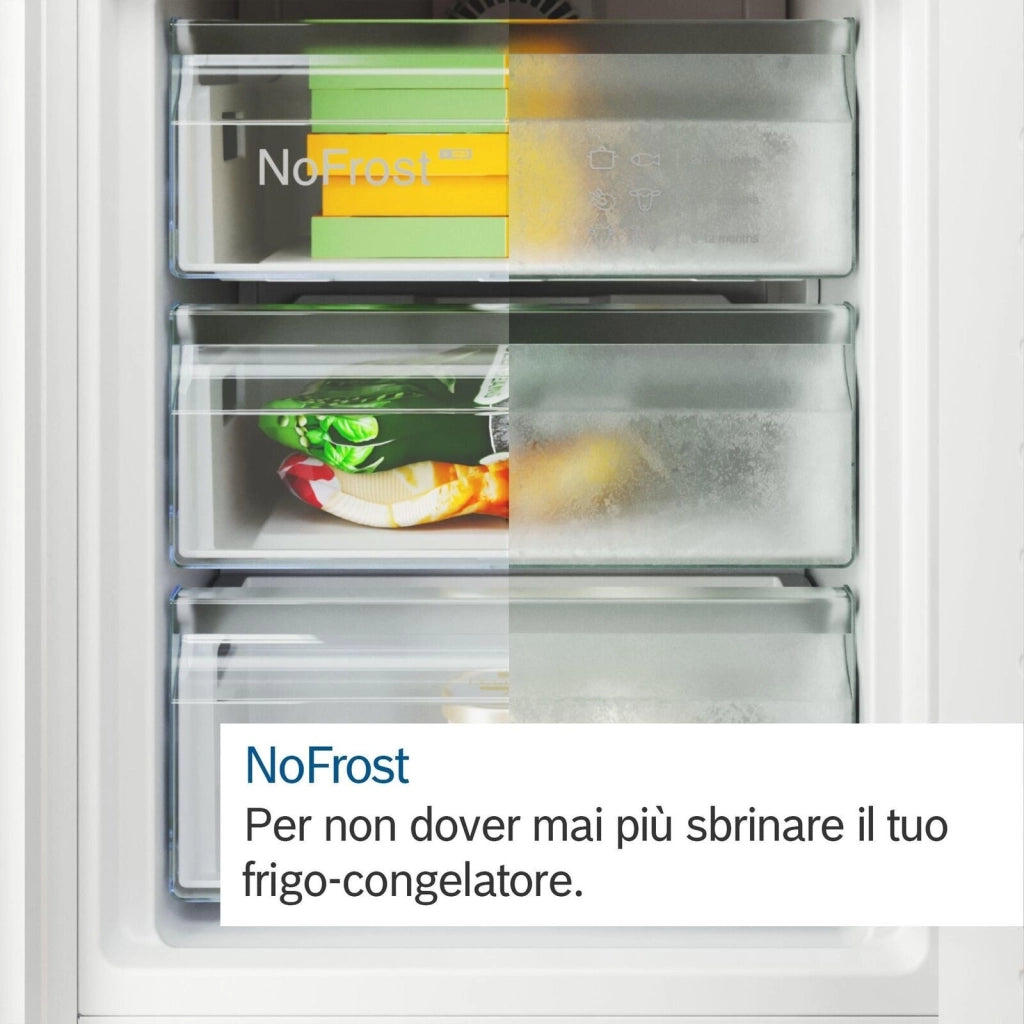 Bosch KGN497WDF Serie 4 Frigorifero Combinato 440 L 203 cm Classe D 35 dB Total No Frost Perfect Fit colore Bianco