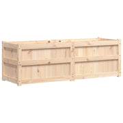 Fioriera rialzata per piante fiori terrazza giardino 150 x 50 x 50 cm legno di pino massiccio marrone 02_0037443