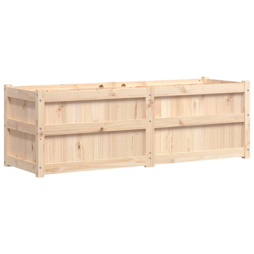 Fioriera rialzata per piante fiori terrazza giardino 150 x 50 x 50 cm legno di pino massiccio marrone 02_0037443