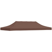 Tetto per Tendone per Feste 6x3 m Marrone 270 g/mÂ² cod mxl 71080