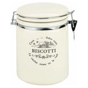 Tognana 8000257437729 Dolce Casa Biscottiera in Ceramica 2.7 L con Coperchio a Cerniera colore Bianco