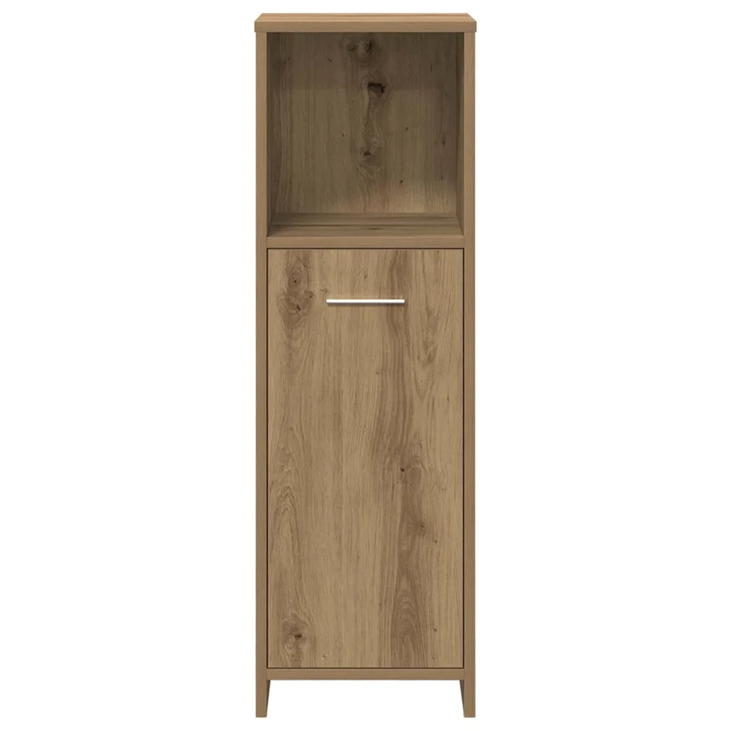 Set Mobili da Bagno 3 pz Rovere Artigianale Legno Multistrato