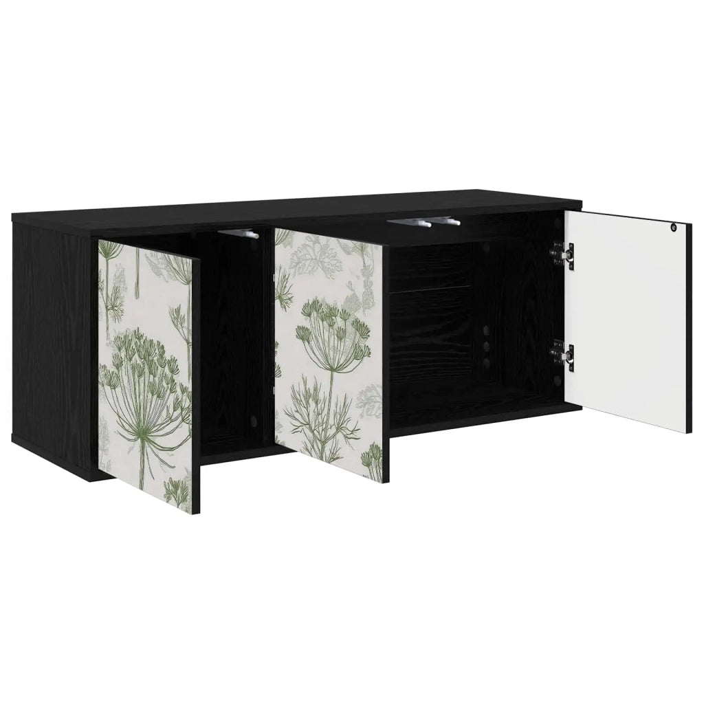 Mobile TV da Parete GOTHA 102 x 33 x 40 cm Rovere Nero 8007188