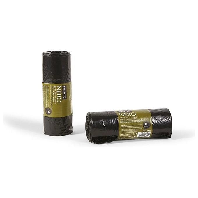 Perfetto 0360 sacchetto per rifiuti Nero 10 pz