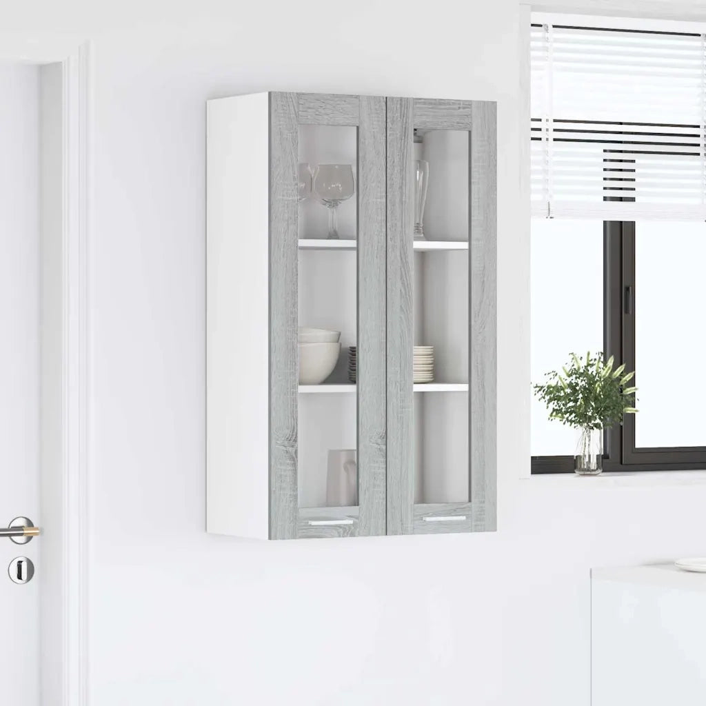 Armadio pensile con porta Grigio Sonoma 60 x 31 x 100 cm