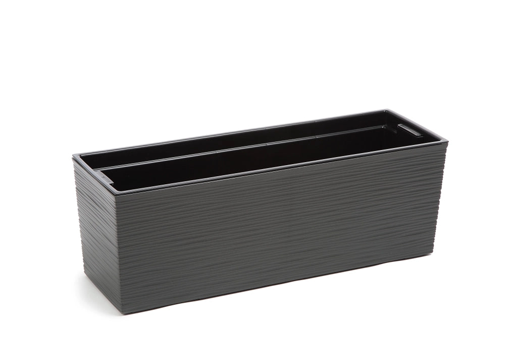 Vaso da fiori KADAX per balcone con supporto per fiori integrato per balaustra, 19x56 cm