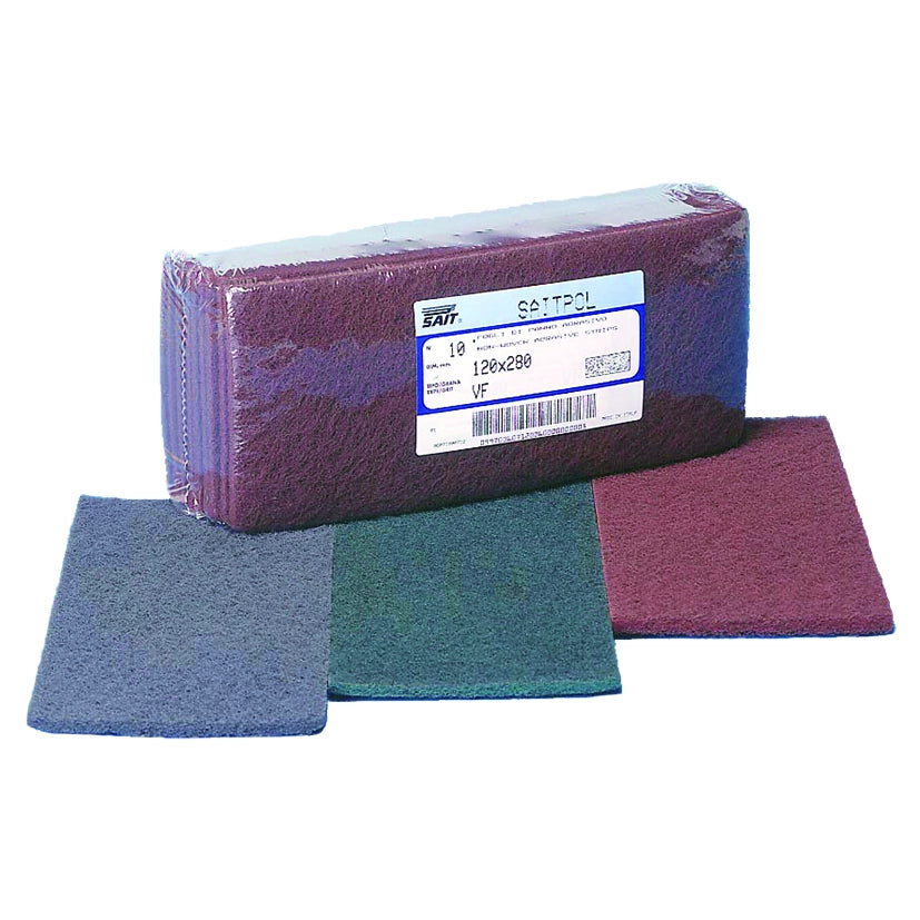 Sait FOGLIO ABRASIVO SCOTCHBRITE SAITPOL mm. 120x280 tipo VF 10.00 pz