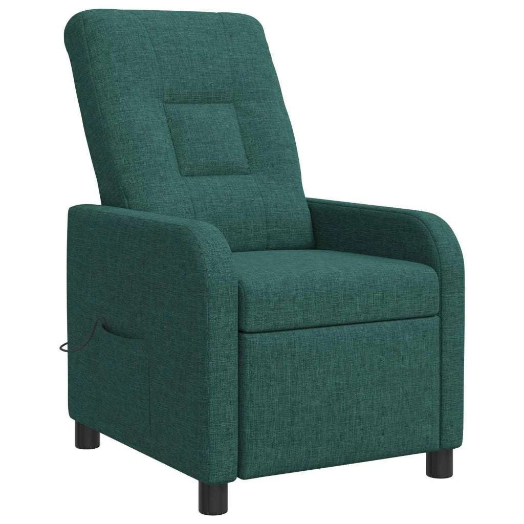 Divano Sedia-Poltrona Massaggiante Verde Scuro Tessuto 616243