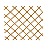 Traliccio Estensibile in PVC per Recinzione Giardino Verdemax Formato: 2 x 1 Mt, Colore: Marrone