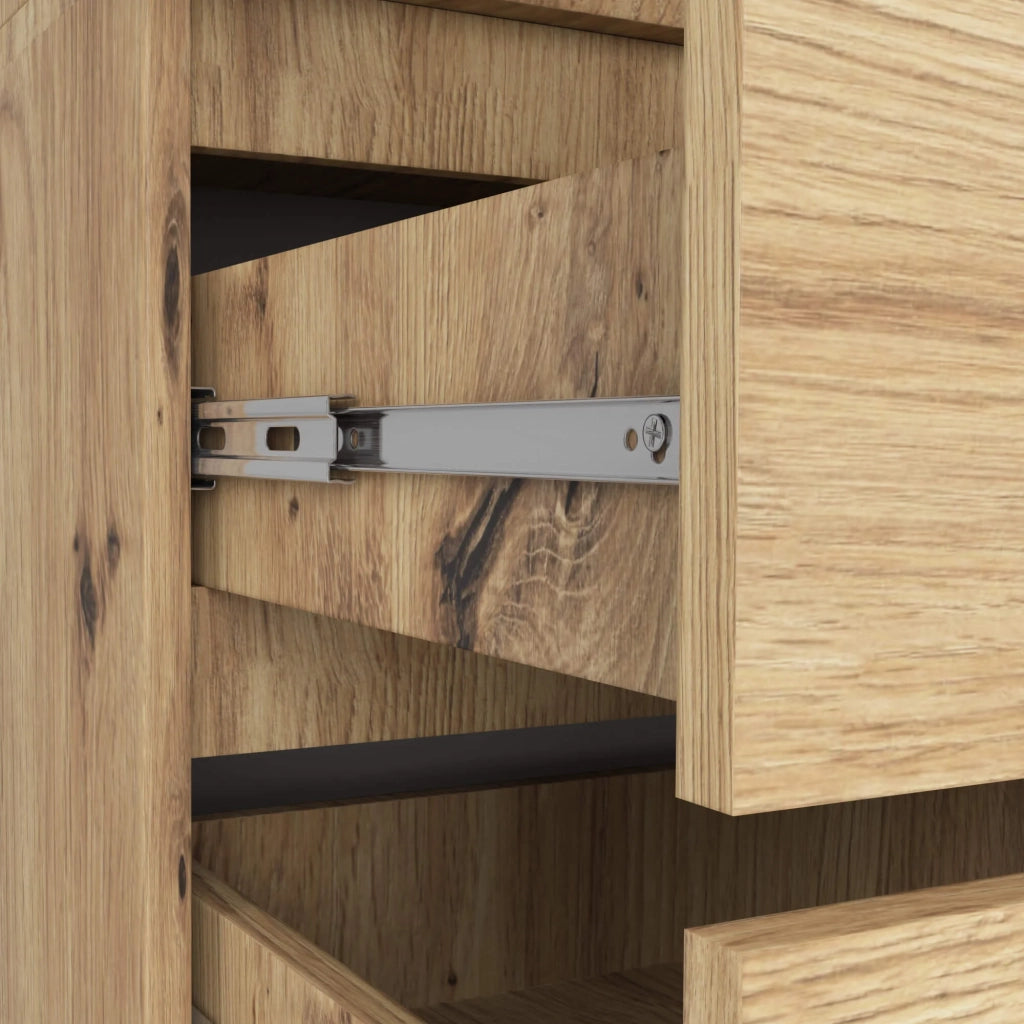 Armadio AKORD S90 Quercia Artisan 90 cm 2 ante 2 cassetti 90x51x180 cm