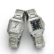 Trade Shop - Orologio Da Polso Donna Elegante Quadrato Acciaio 30mm -