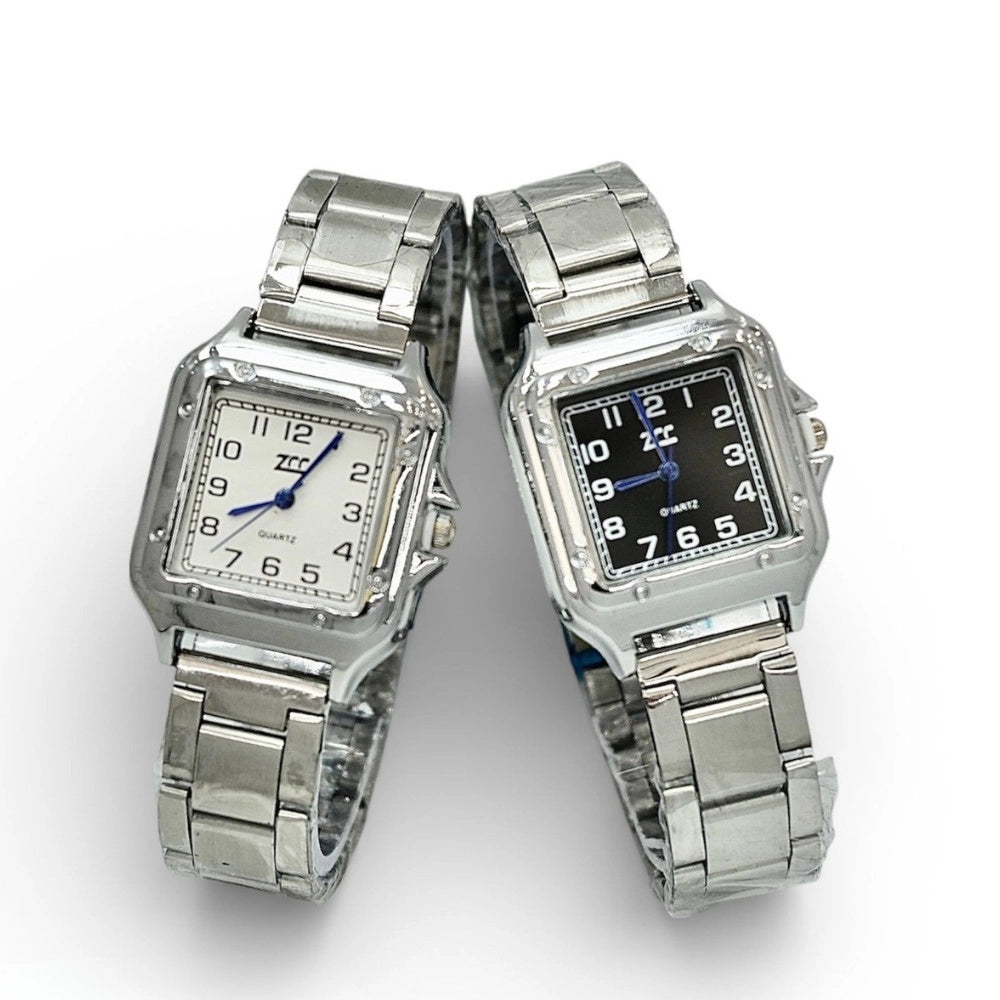 Trade Shop - Orologio Da Polso Donna Elegante Quadrato Acciaio 30mm -