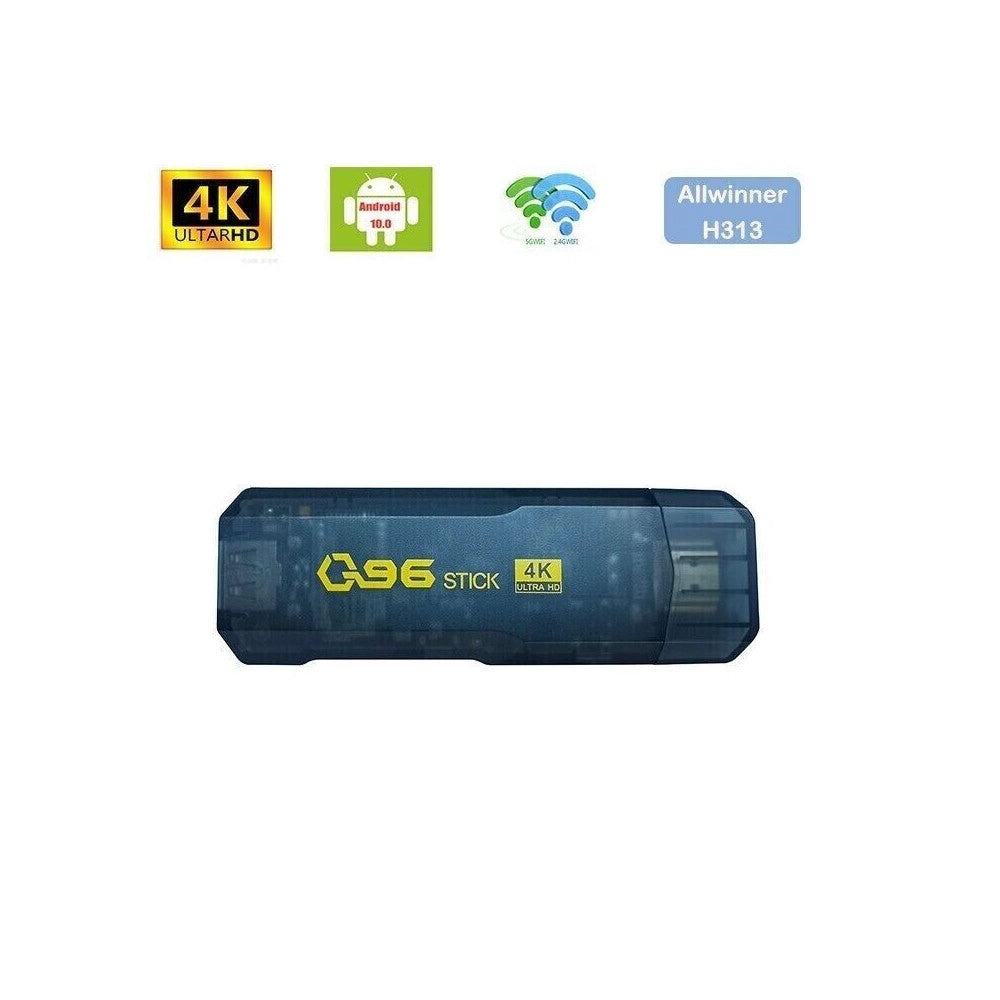 Trade Shop - Tv Stick 4k Ultra Hd Con Telecomando Lettore Multimediale 16gb+256gb Androidtv -