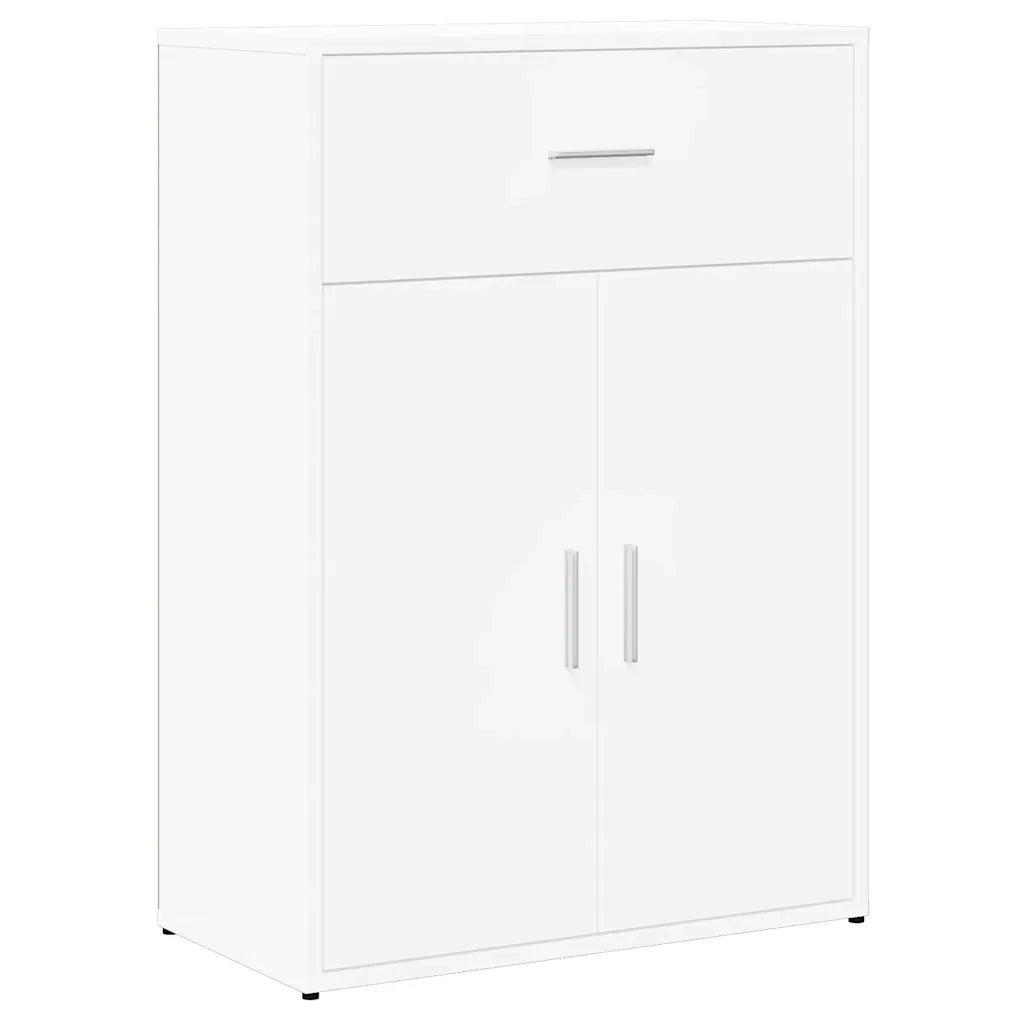Credenza-Buffet-Armadio da cucina Bianca 60x30x84 cm in Legno Multistrato