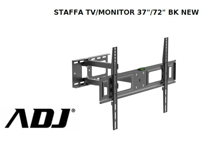 Staffa tv/monitor 37/72 bk new max 50kg max vesa 600*400 snodo180? - 190-00015