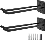 Organizzatore per attrezzi di magazzino per garage da uso intensivo | Strumento per fissaggio a muro per organizzatore di attrezzi | Ganci per attrezzi per motosega elettrica | Scale e sedie - 32 cm di lunghezza 80kg/ciascuno