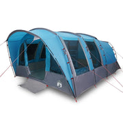 Tenda Familiare a Tunnel per 8 Persone Blu Impermeabile