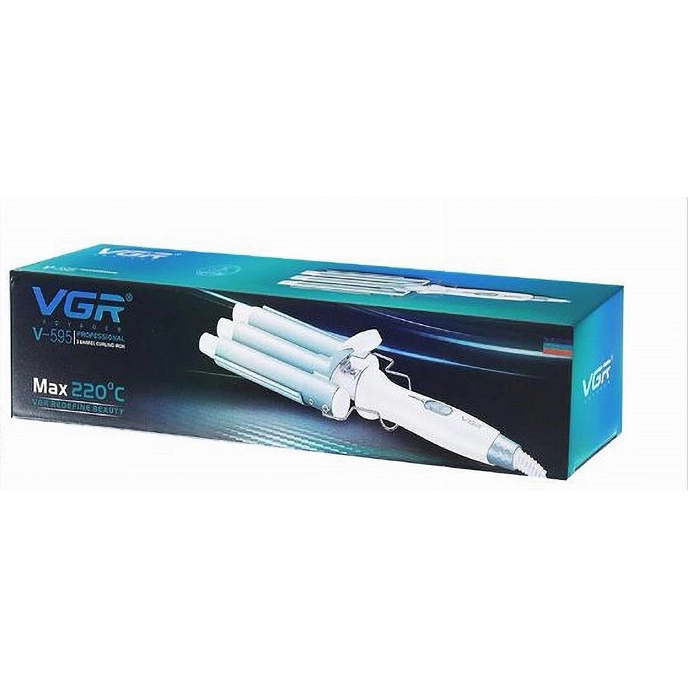 Trade Shop - Hair Curler Professionale Vgr V-595 | Arricciacapelli 3 Barili Parrucchiere -