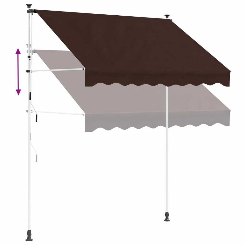 Tenda retrattile manuale Marrone 250 cm 42037047