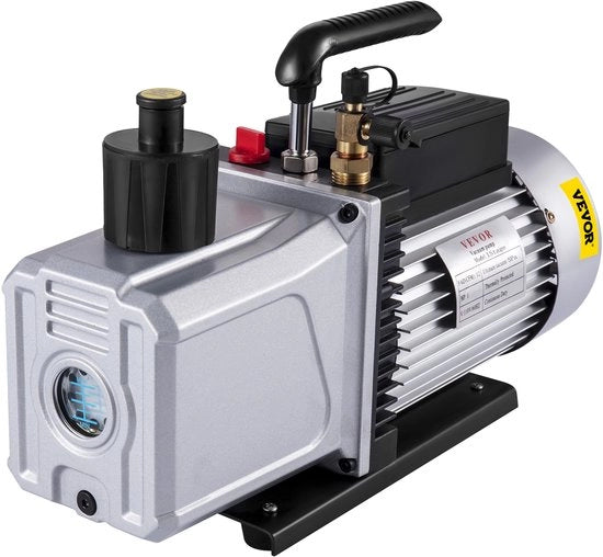 Pompa a vuoto 12 CFM negativa 1 HP 5 Pa alta efficienza pompa a vuoto ideale per aria condizionata domestica, manutenzione auto, imballaggio a vuoto