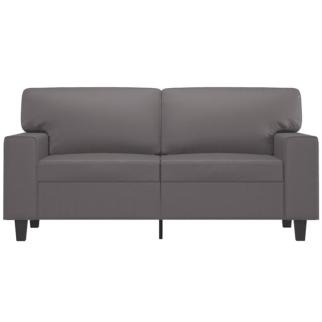 Divano a 2 Posti Grigio 120 cm in Similpelle 359414