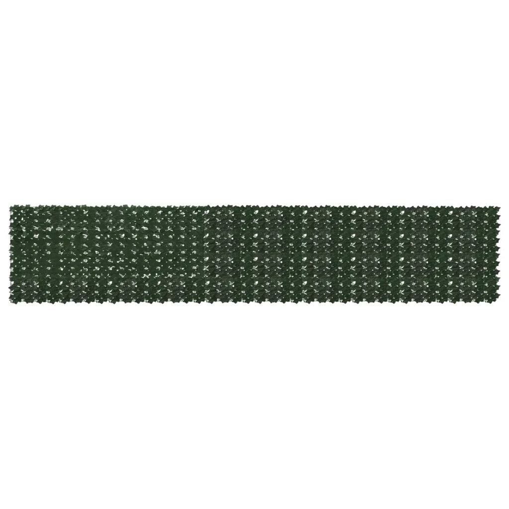 Paravento da Balcone | Schermo per balcone con foglie Verde Scuro 500 x 100 cm