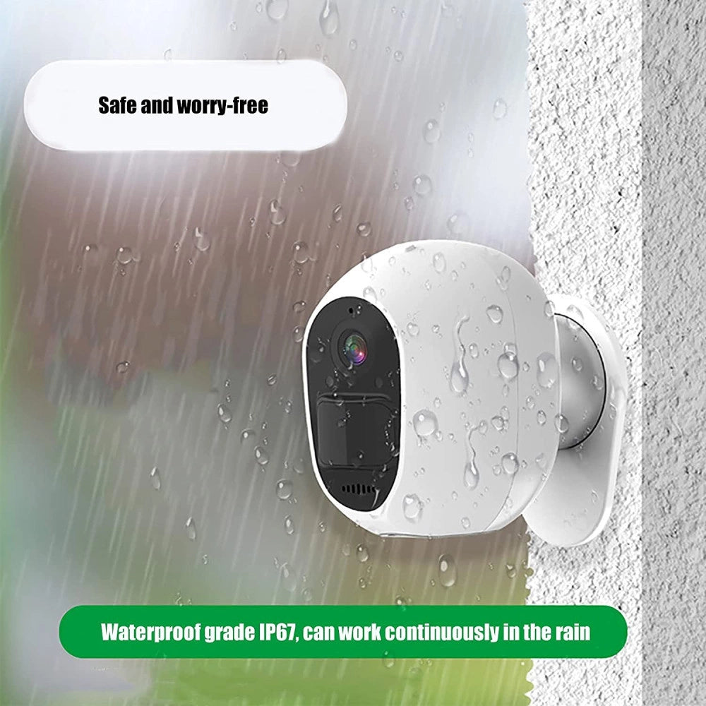 Trade Shop - Telecamera Sorveglianza Ip Wifi Impermeabile Visione Notturna Hd Esterni Q-s703 -