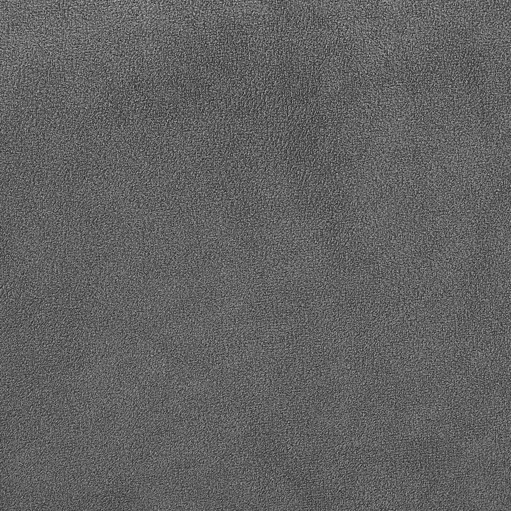 Ottomana con cuscino superiore in velluto grigio ottomana Gambe in metallo argentato Stile glamour