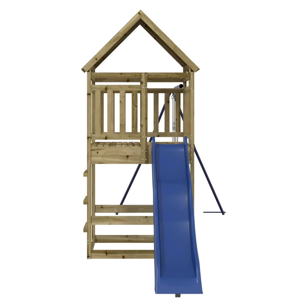 Area giochi da esterno 553 x 206 x 264 cm legno di pino impregnato 02_0004861