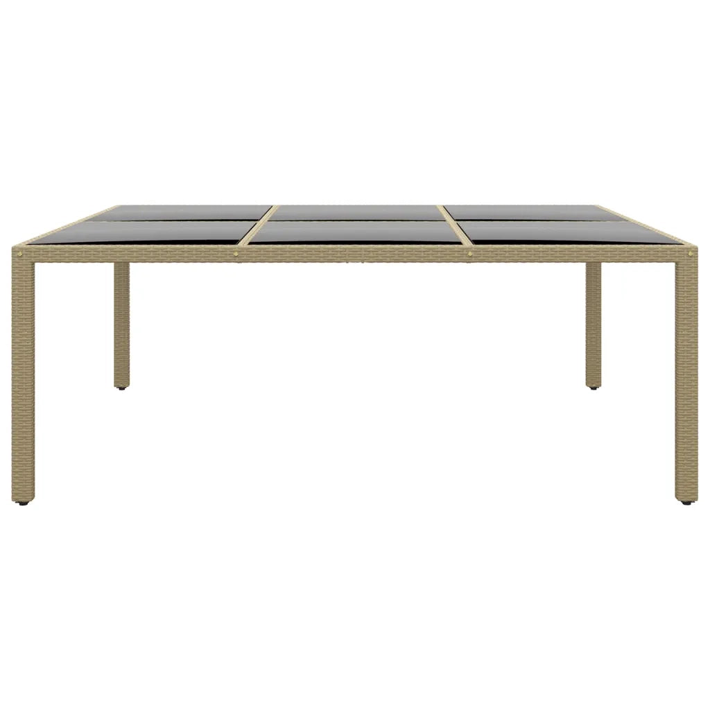 Set da Pranzo per Giardino 11 pz in Polyrattan Beige cod mxl 37948