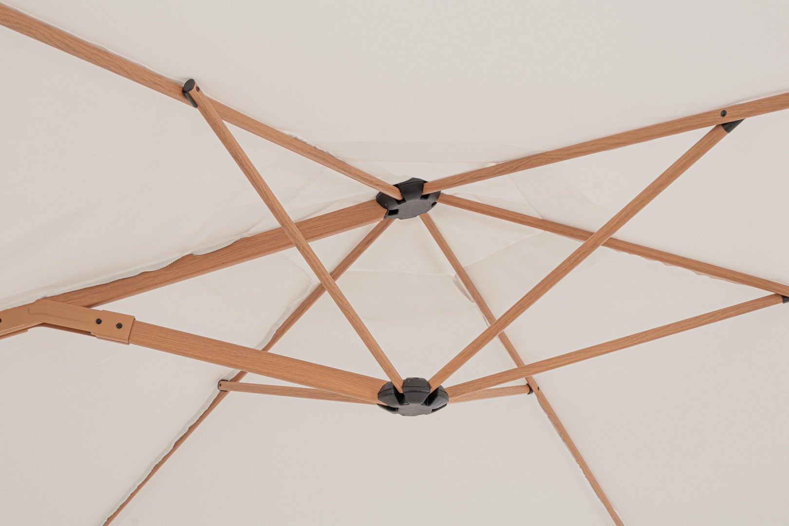 Ombrellone da Giardino Ø330x244 cm in Acciaio Rica Naturale