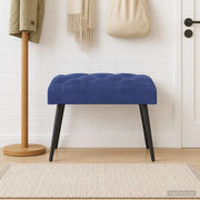 Panchina con bottoni imbottiti Blu Polizia 60 x 40 x 45 cm 42038555
