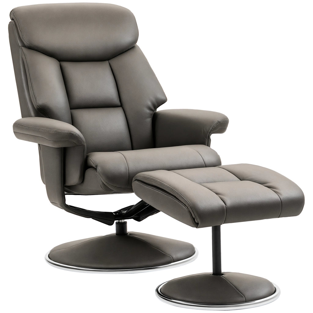 Poltrona Relax Reclinabile Massaggiante ¨C Zephmum ¨C Similpelle Grigio