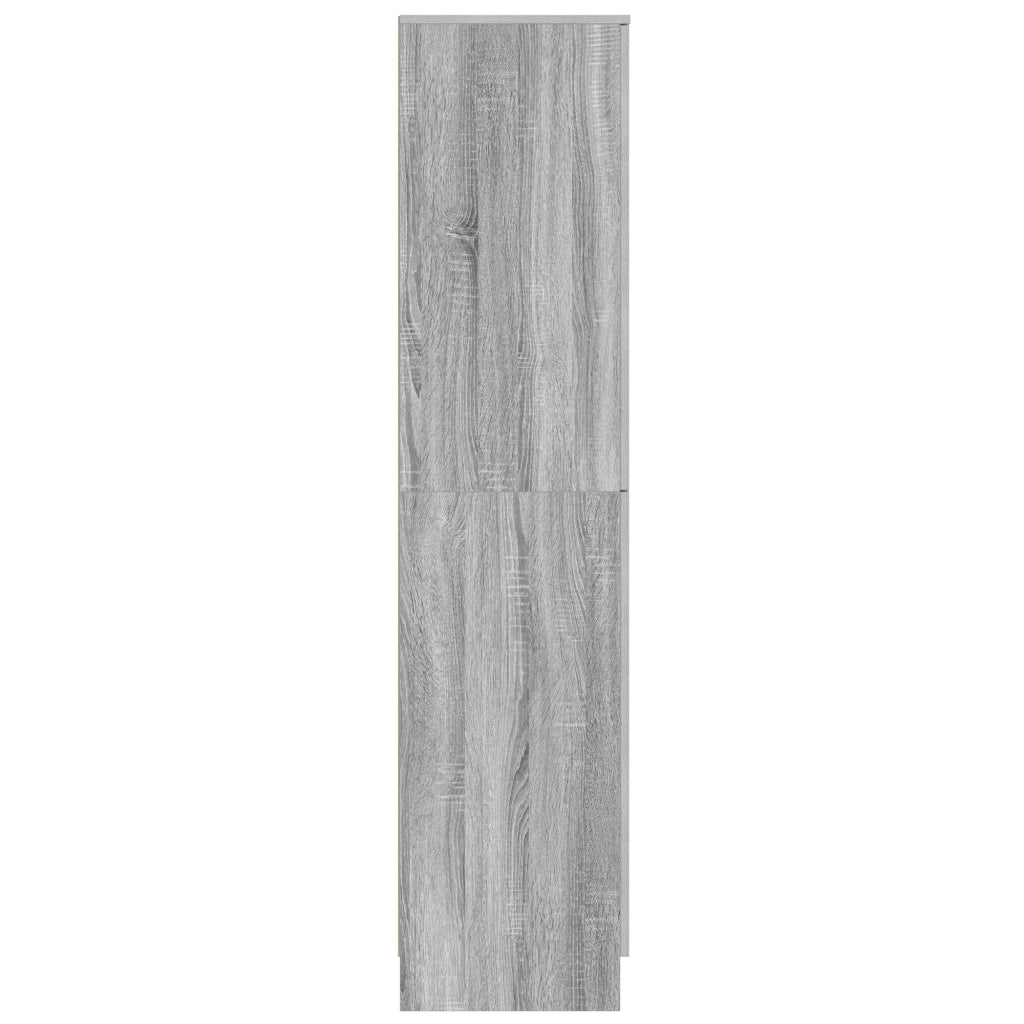 Credenza Grigio sonoma MDF Medio Mobile per Buffet Rettangolare