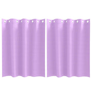 Tende Oscuranti | Tende Blackout con Anelli 2 pz Viola 140 x 140 cm Poliestere