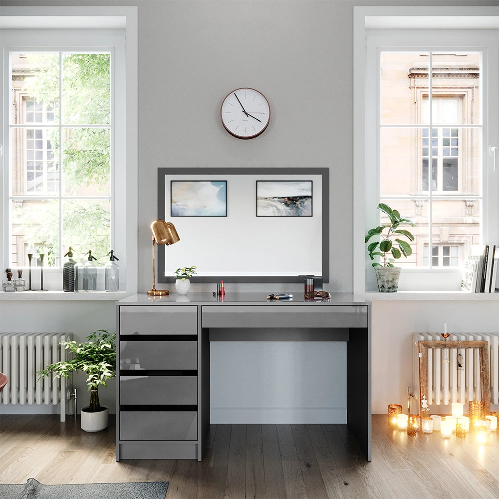 Vicco Tavolo da toeletta Grigio 120 cm Senza specchio