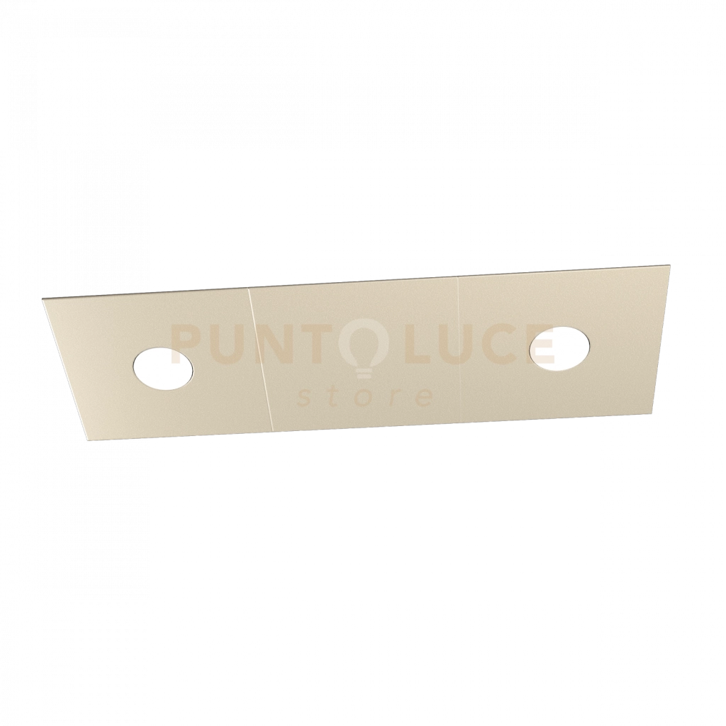 ECCENTRIC APPLIQUE-PLAFONIERA 2 LUCI + 1 DECORATIVO SABBIA 1156-2L1D-SA