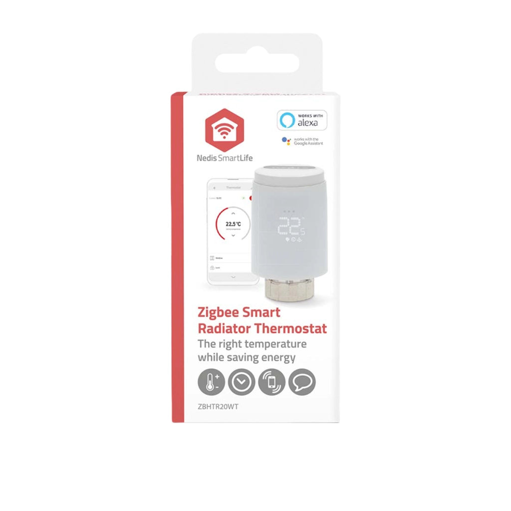 Termostato Radiatore Intelligente Zigbee 3.0 per Valvola Connessa Bianco Nedis