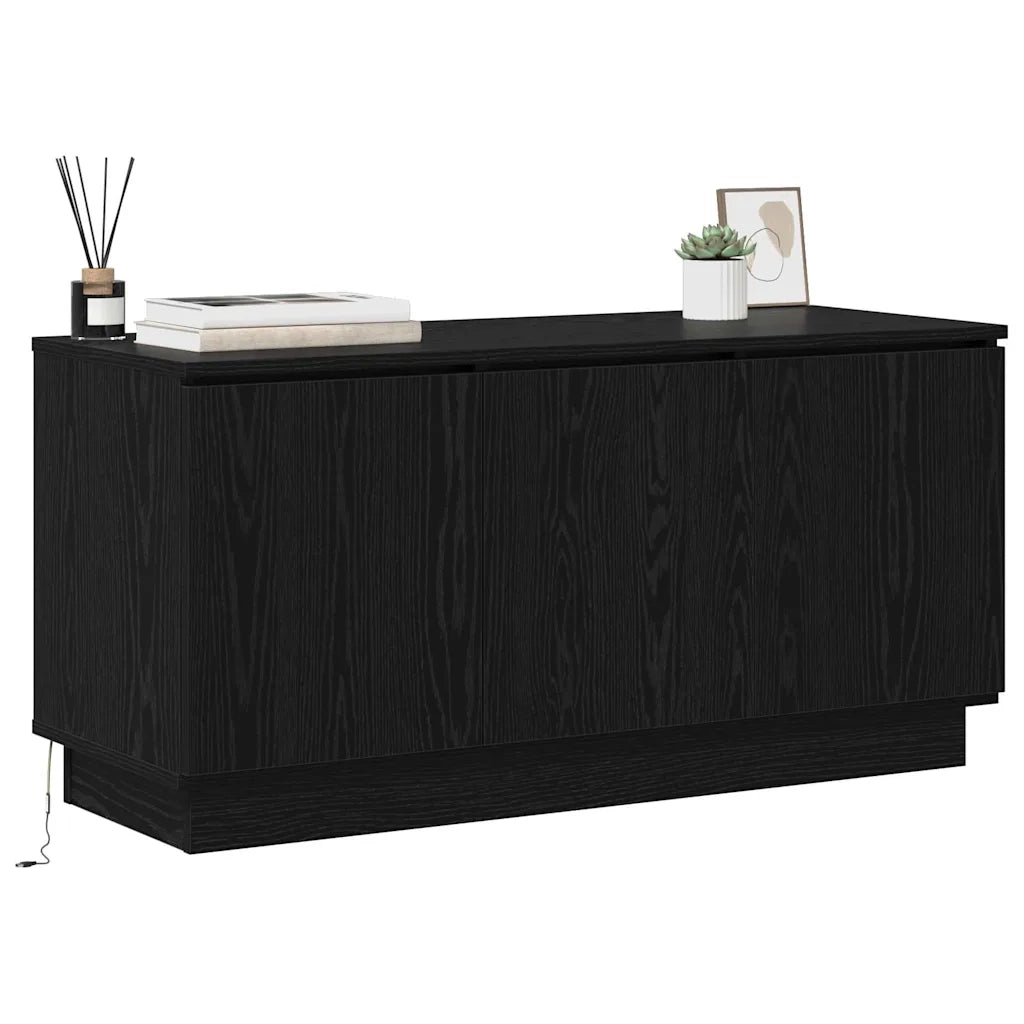 Mobile TV-Credenza per TV-Console TV Rovere Nero 100 x 38 x 49 cm Legno multistrato