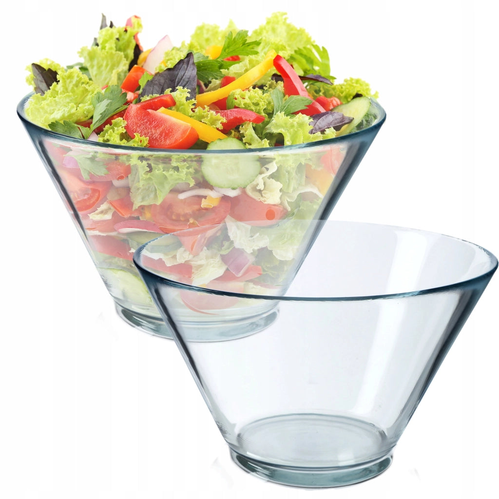 Ciotole per insalata KADAX in vetro, 17 cm, set da 2