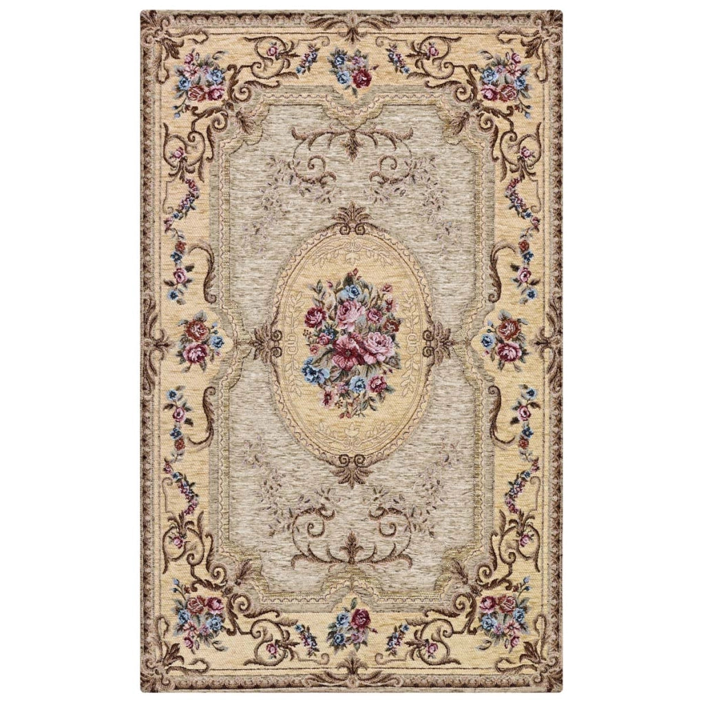 Coppia Tappeti AUBUSSON TORTORA cm.55x90 in ciniglia multiuso lavabile antiscivolo