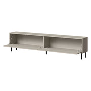 Vesuviana, Mobile Porta tv un Ripiano, 200x30x46h cm Beige