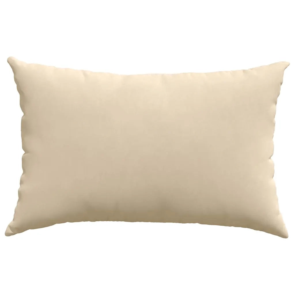 Cuscini da Divano 2 pcs Crema 60 x 40 cm Tessuto