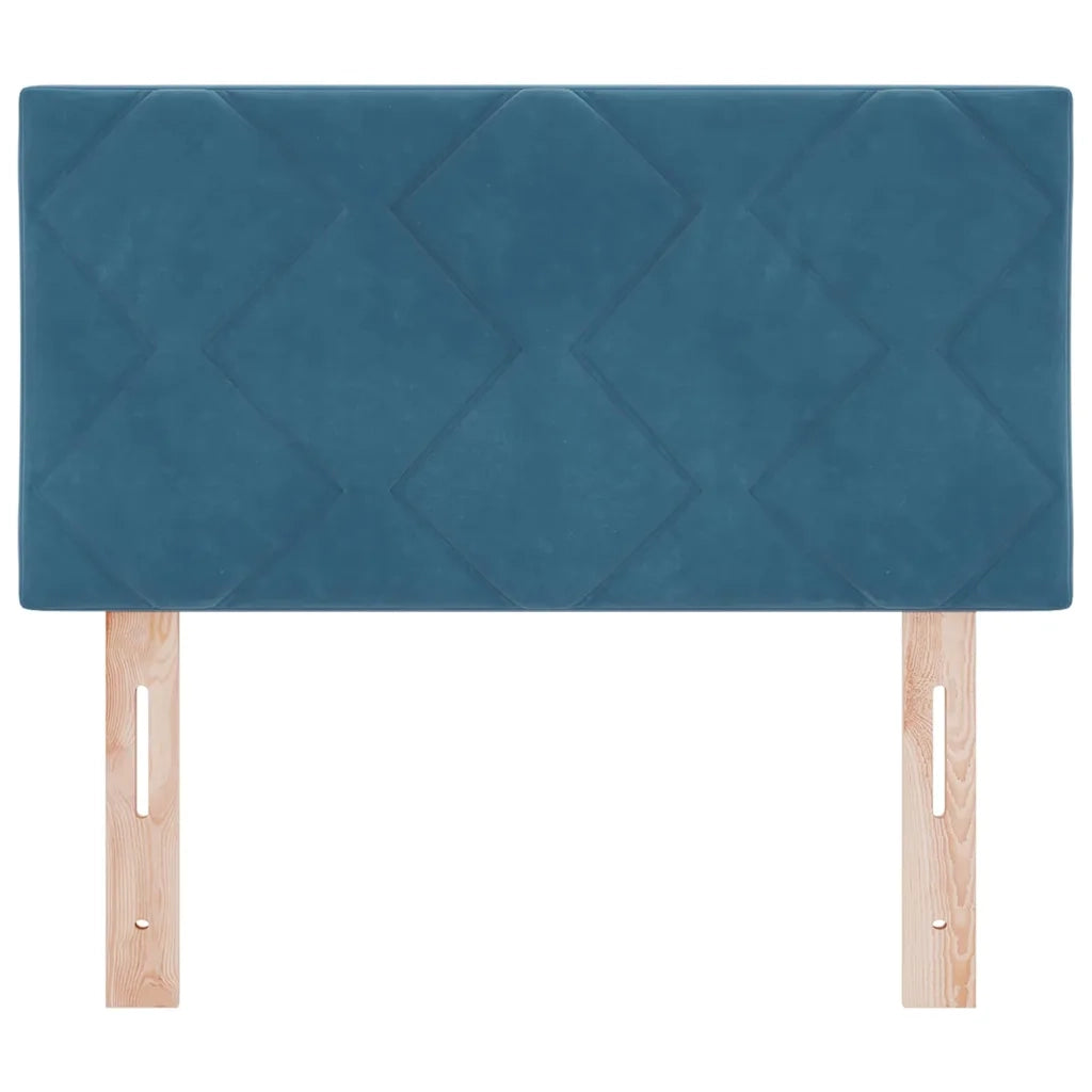 Testiera-Testata-Testiera Decorativa Blu scuro 80 cm Velluto