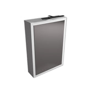 Specchio contenitore verticale finitura bianco