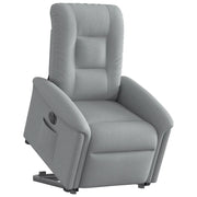 Poltrona Reclinante Alzapersona Elettrica Grigio Chiaro Tessuto 3303274