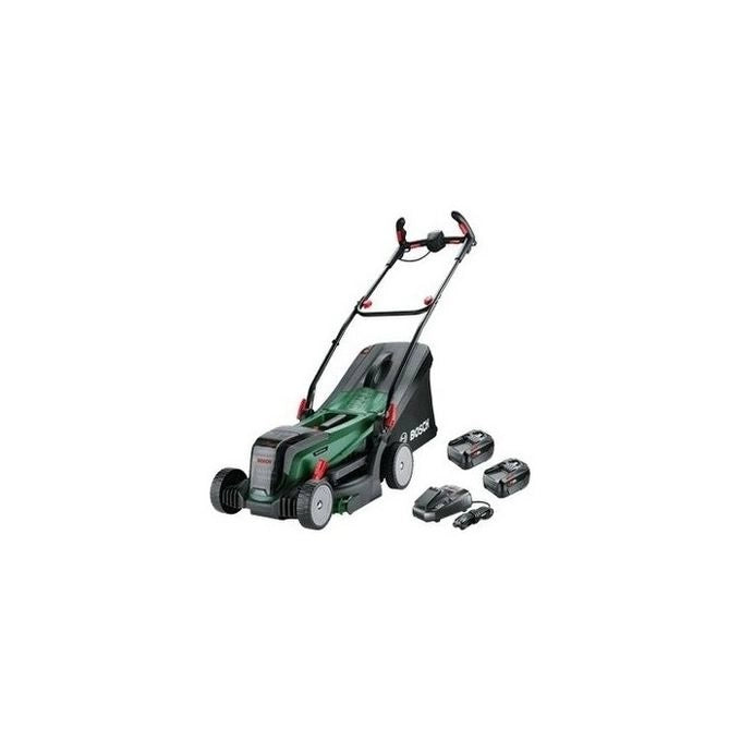 Bosch 06008B9E00 UniversalRotak Tagliaerba a spinta Batteria 2x18V 37 cm 550 m² colore Nero Verde