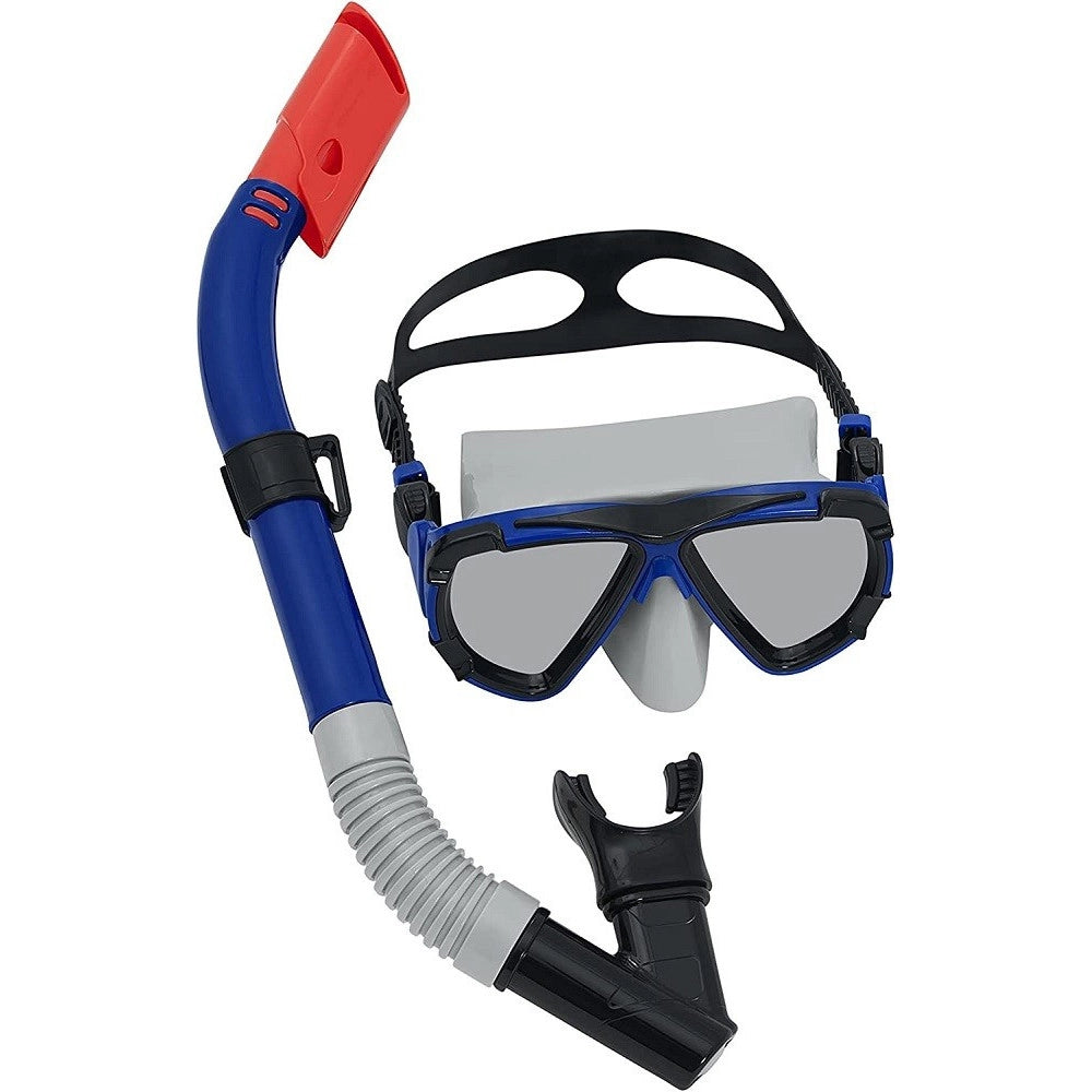 Trade Shop - Maschera + Boccaglio Sub Adulto Set Snorkeling Dive Mira 14+ Anni 2 Colori 24053 -