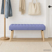 Panchina trapuntata a canale Blu jeans 110 x 40 x 46 cm Tessuto 42038500