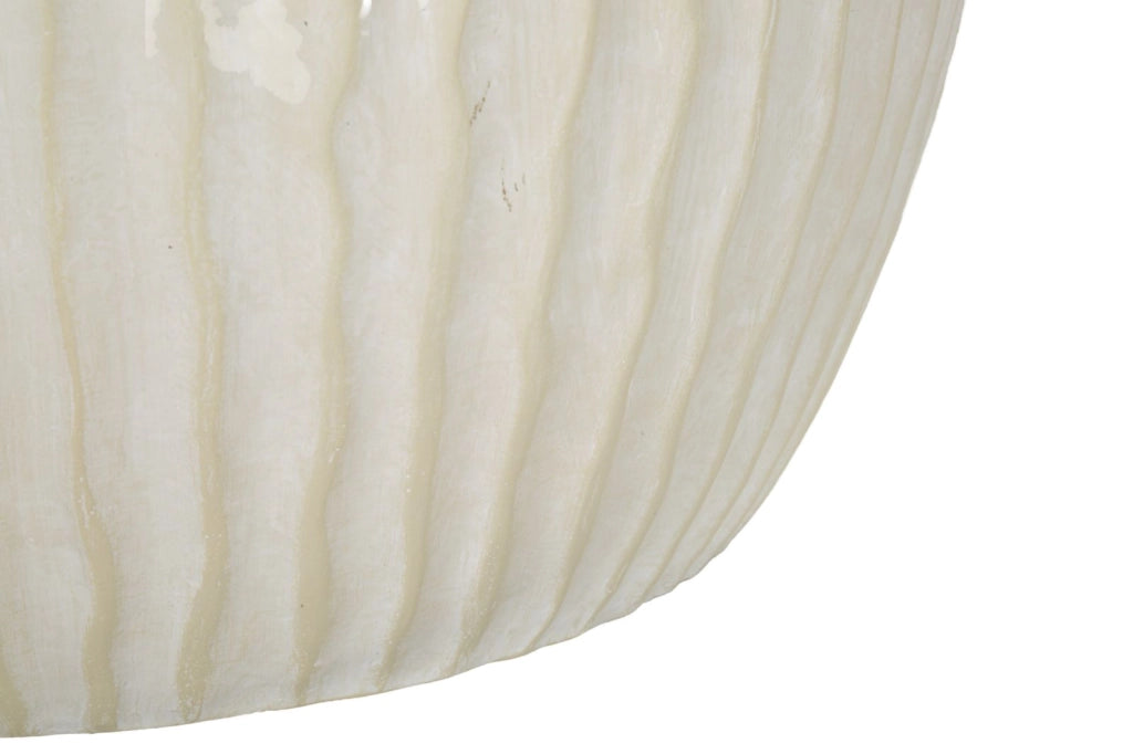 Vaso Icicle Ø36,5x38 cm in Mgo Crema